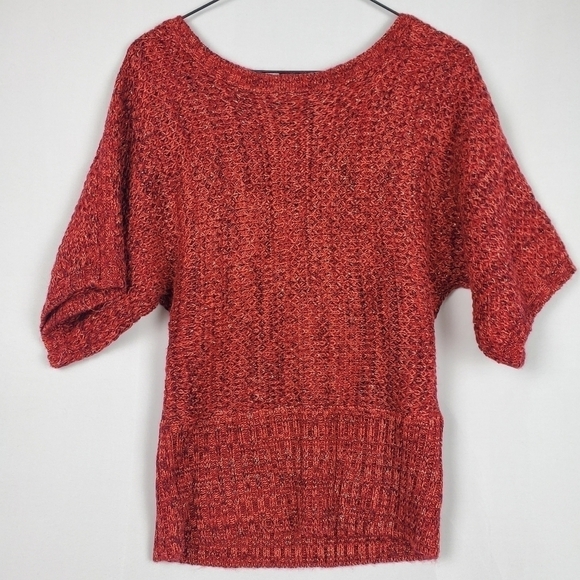 Roz & Ali Scoop Neck Women's 3/4 Sleeve Pullover Sweater w/ Zip Back Size Small - Picture 1 of 7